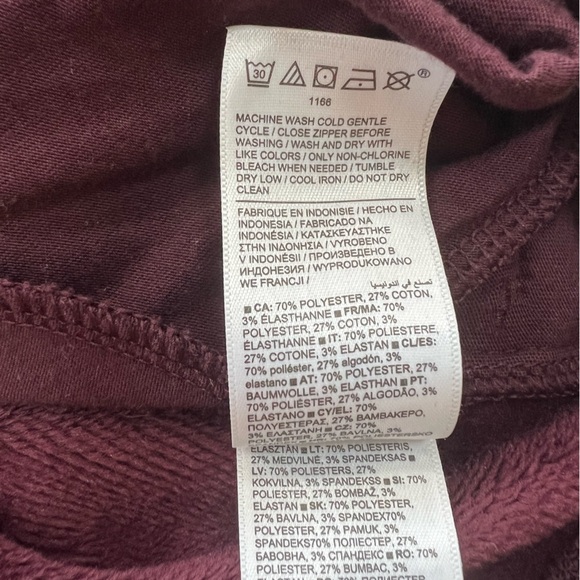 Athleta Cozy Karma Twist Neck Sweatshirt in Burgundy "Spiced Cabernet", size XXS - Picture 11 of 11